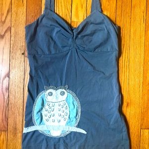 Synergy tank top with owl
